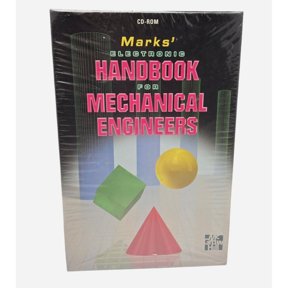 Marks' Electronic Handbook for Mechanical Engineers CD-ROM 1995 NEW Sealed HTF